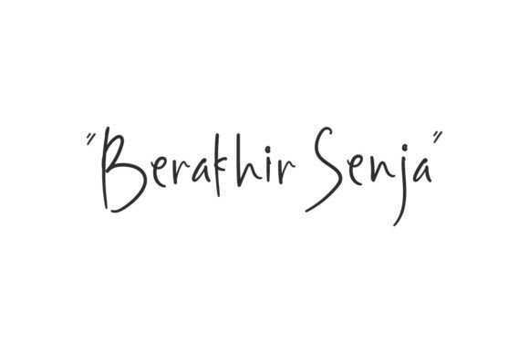 Berakhir Senja: A Casual Typeface for Editorial Warmth