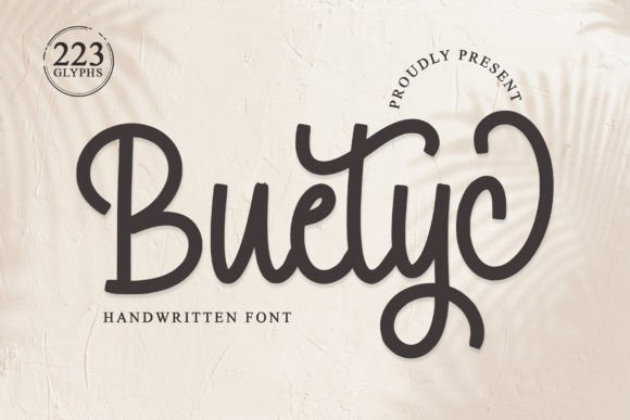 Buetyc: A Refined Script Font for Editorial Excellence