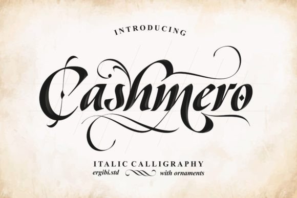 Cashmero: A Display Font for Digital Branding and Elegance