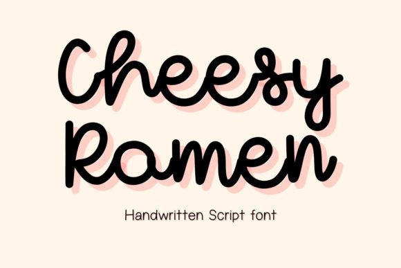 Cheesy Ramen: A Script Font Designed for Digital Branding