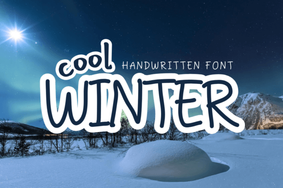 Cool Winter Font: A Handwritten Script for Editorial Warmth