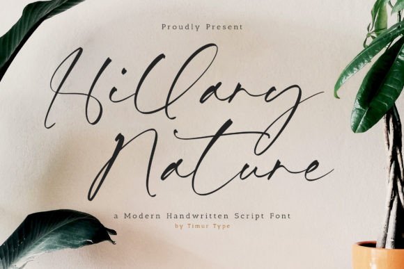 Elevate Your Brand with the Hillary Nature Typeface