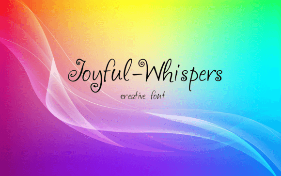 Joyful Whispers: A Craft-Oriented Font for Product Charm