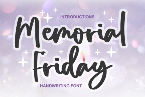 Memorial Friday: An Elegant Handwritten Font for Professional Branding