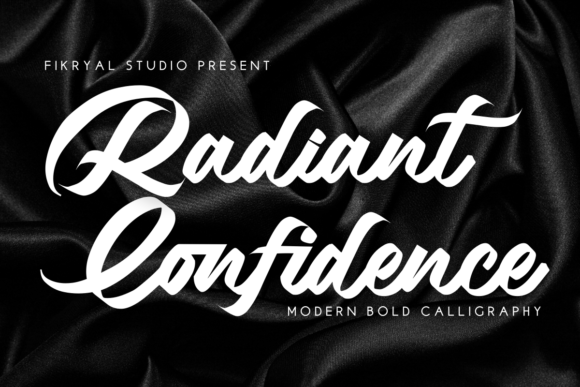 Radiant Confidence: A Bold Script Font for Crafters and Sellers
