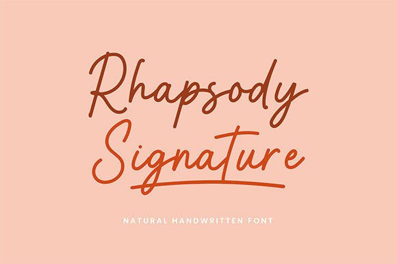 Rhapsody Signature: A Font That Makes Your Brand Speak Personally