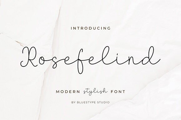 Rosefelind: A Modern Handwritten Font for Digital Brands