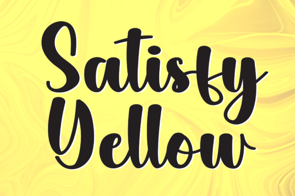 Satisfy Yellow: A Friendly Handwritten Font for Editorial Mood