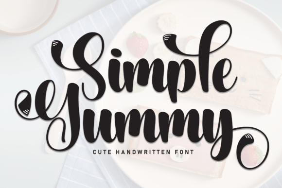 Simple Yummy: An Elegant Script Font for Marketing Impact