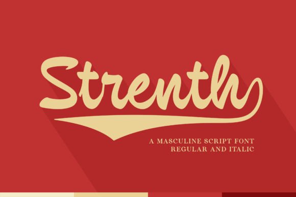 Strenth: A Script Font Designed for Strong Branding