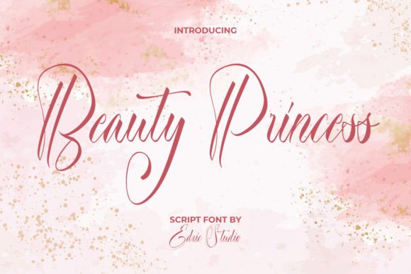 The Perfect Script Font for Crafters: Beauty Princess in Action